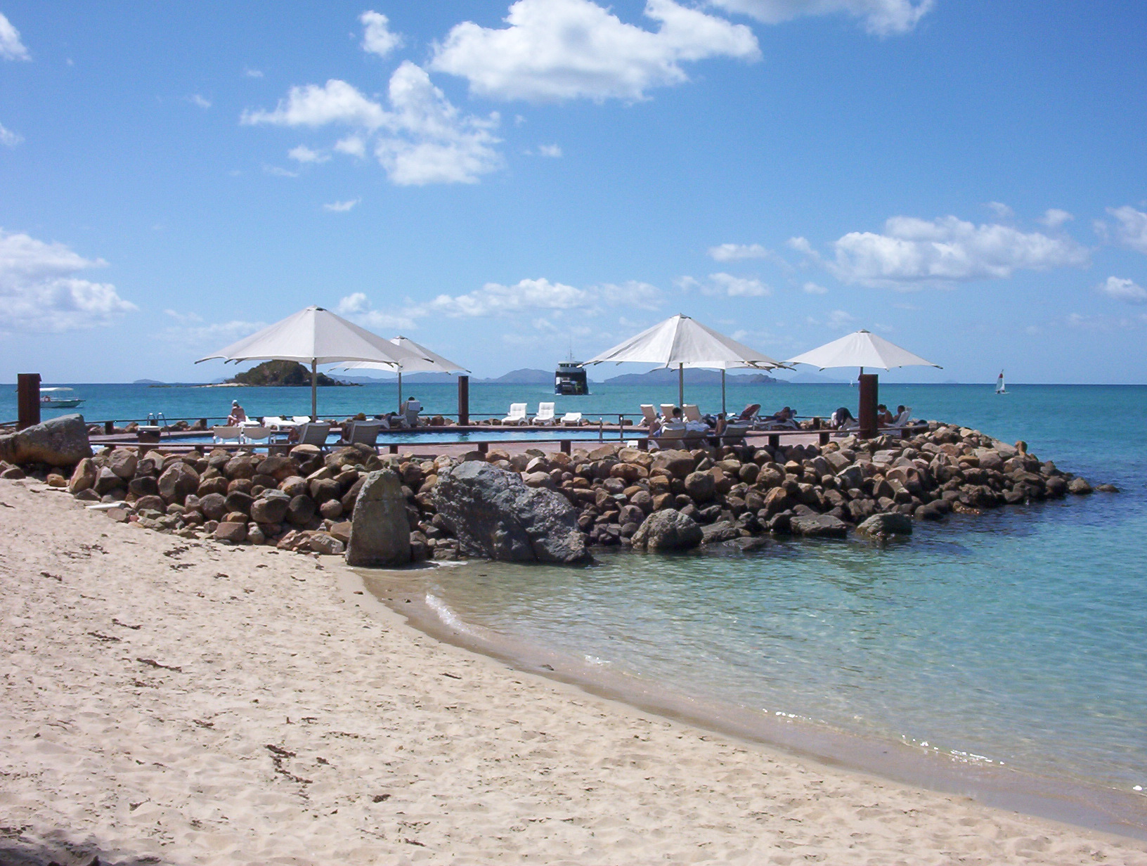 Resort pool on Brampton Island, Queensland